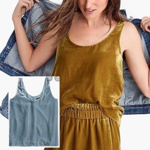 J. Crew Velvet Tank Top